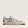 Ball Star da donna in glitter argento con inserti in pelle scamosciata grigio ghiaccio
