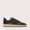 Ball Star da donna in nappa nera con stella glitterata nera e linguetta sul tallone in pelle scamosciata