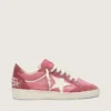 Ball Star LTD da donna in pelle scamosciata rosa con stella in pelle color crema e inserti in pelle scamosciata rossa