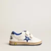 Ball Star Young con stella in pelle blu metallizzata e linguetta sul tallone