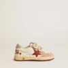 Ball Star Young in nappa con stella in nappa e linguetta sul tallone in pelle scamosciata rosa