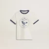 Camicie bianche da bambino con stampa blu