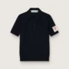 Camicie da donna in lana merino blu navy