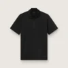 Camicie sportive da uomo nere con zip