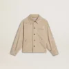 Giacca da bambino beige con tocchi multicolori
