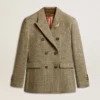 Giacca da donna doppiopetto in lana Shetland