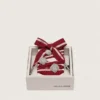 Lacci bicolori "Pellami" con tre ciondoli argentati