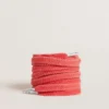 Lacci in cotone rosso con dettagli bianchi