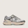 Lightstar da donna in rete grigia e pelle nappa argentata con stella in TPU grigia