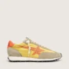 Marathon da uomo con tomaia in nylon giallo e stella arancione