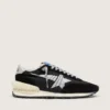 Marathon da donna con tomaia in nylon ripstop nero e stella argentata