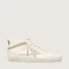 Mid Star con stella e linguetta sul tallone in pelle scamosciata con cristalli Swarovski
