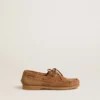 Mocassino Cruise junior in pelle scamosciata marrone chiaro