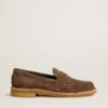 Mocassino Jerry da uomo in pelle scamosciata grigio tortora
