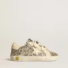 Old School Young in glitter platino con stella in pelle e linguetta sul tallone