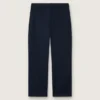 Pantaloni chino unisex Journey in tela di cotone blu con logo ricamato