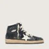 Sky-Star da donna in nappa nera con stella bianca
