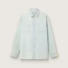 Sovracamicia da uomo in denim azzurro