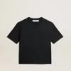 T-shirt in nero lavato con logo rovesciato sul retro - Capsule Jersey