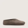 Tierra da donna in pelle scamosciata color kaki