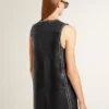 Abito da donna in nappa nera con borchie