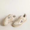 Ball Star con stella glitterata e linguetta sul tallone in pelle scamosciata rosa