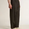 Ball Star con stella in pelle scamosciata grigio ghiaccio e linguetta sul tallone in pelle blu