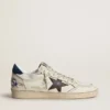 Ball Star con stella nera e linguetta sul tallone in pelle scamosciata blu