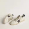 Ball Star con stella nera e linguetta sul tallone in pelle scamosciata blu