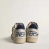 Ball Star con stella nera e linguetta sul tallone in pelle scamosciata blu
