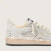Ball Star da donna con cristalli Swarovski e stella in pelle scamosciata grigia