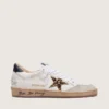 Ball Star da donna con stella in pelle di pony con stampa leopardata e linguetta sul tallone nera