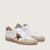 Ball Star da donna con stella in pelle di pony con stampa leopardata e linguetta sul tallone nera