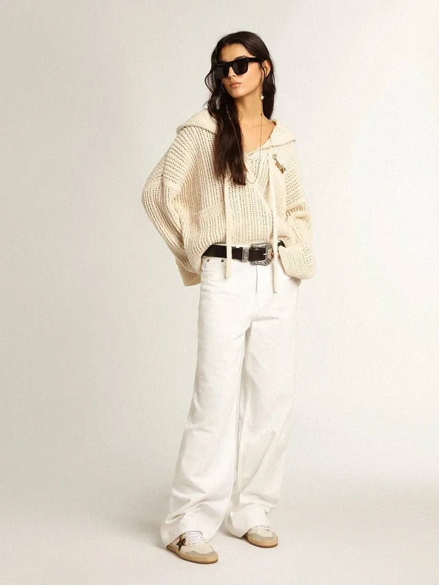 Ball Star da donna con stella in pelle di pony con stampa leopardata e linguetta sul tallone nera