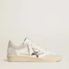 Ball Star da donna con stella in pelle metallizzata e linguetta sul tallone in pelle lucida