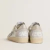 Ball Star da donna con stella in pelle metallizzata e linguetta sul tallone in pelle lucida