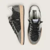 Ball Star da donna in glitter con stella in pelle e linguetta sul tallone in pelle metallizzata