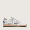 Ball Star da donna in nappa con stella glitterata argento e linguetta sul tallone