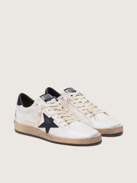 Ball Star da donna in nappa con stella nera e linguetta sul tallone nera