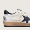 Ball Star da donna in nappa con stella nera e linguetta sul tallone nera