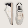 Ball Star da donna in nappa e pelle scamosciata con stella glitterata e linguetta sul tacco nera