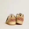 Ball Star da donna in nappa e pelle scamosciata con stella in pelle di pony e linguetta metallica sul tallone