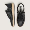 Ball Star da donna in nappa nera con stella glitterata nera e linguetta sul tallone in pelle scamosciata