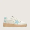 Ball Star da donna in pelle bianca con stella azzurra