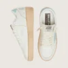 Ball Star da donna in pelle bianca con stella azzurra