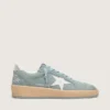 Ball Star da donna in pelle scamosciata azzurra con stella bianca