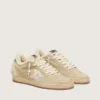 Ball Star da donna in pelle scamosciata e montone con stella in vernice bianca