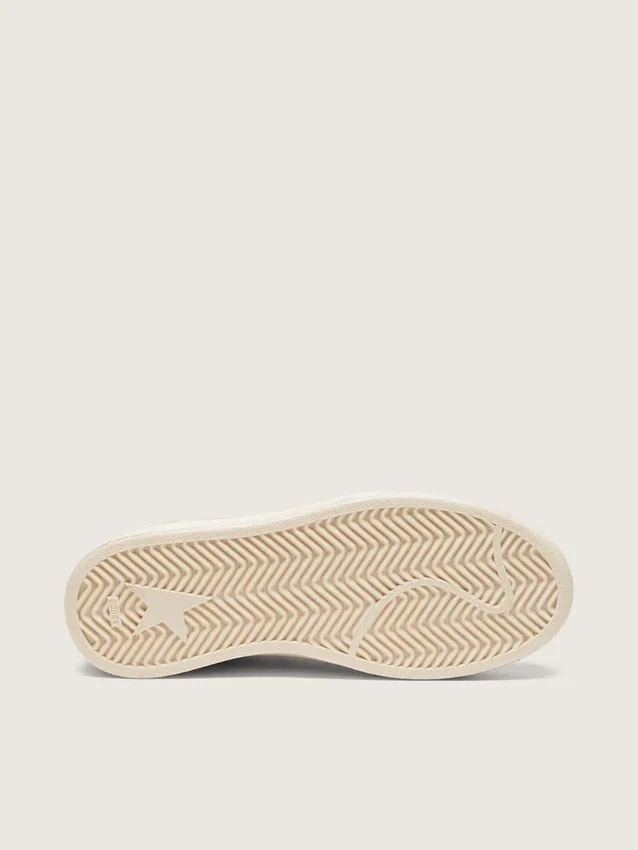 Ball Star da donna in pelle scamosciata grigio chiaro con inserti a forma di stella e glitter