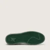 Ball Star da donna in pelle scamosciata verde con stella in pelle bianca e linguetta sul tallone
