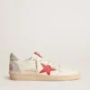 Ball Star da donna per San Valentino con stella in pelle rossa e scritta Swarovski rossa